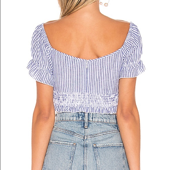 L’Academie Kenzie Top in Blue Stripe - Picture 3 of 7
